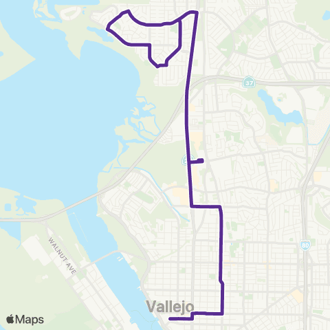 SolTrans Rancho Vallejo map