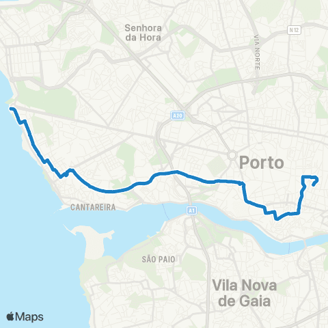 STCP Bolhão - Cast.queijo map