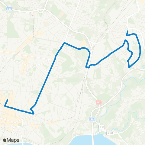 STCP Bolhão-s.roque map