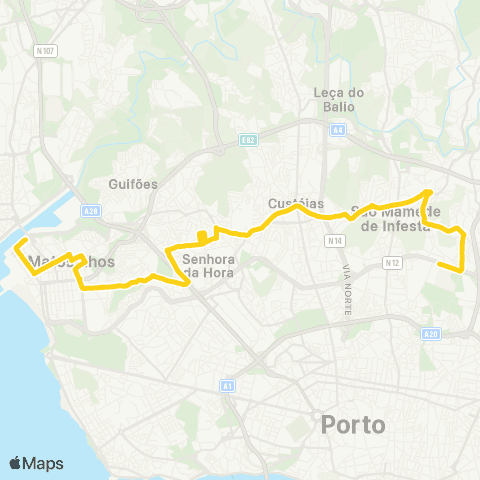 STCP Hospital S.joão-matosinhos (mercado) map