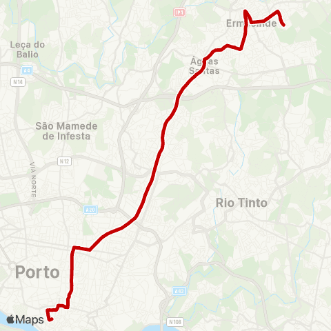 STCP Cordoaria-sonhos map