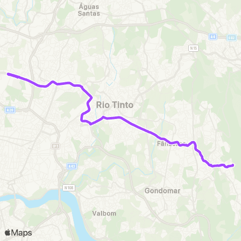 STCP Hospital S.joão-s.pedro Da Cova map