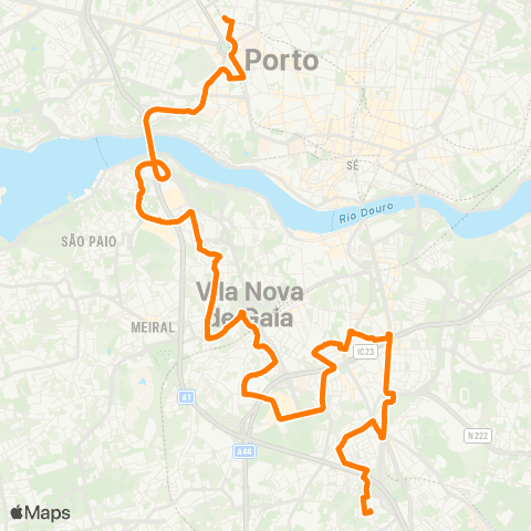 STCP Boavista-laborim map