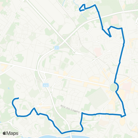 STCP Pasteleira-prelada map