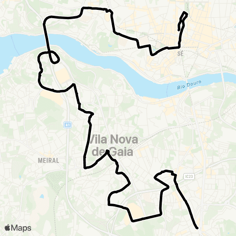 STCP Av.aliados - Sto.ovídio map
