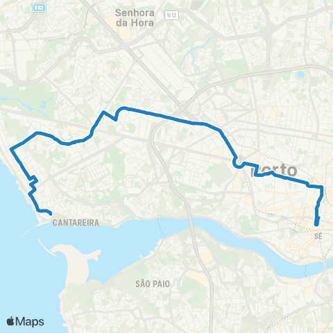 STCP Aliados-passeio Alegre (via Av. Bessa) map