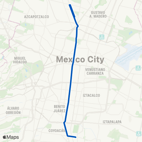 STE Corredor Cero Emisiones "Eje Central" map