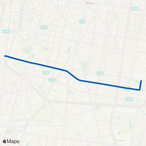 STE Corredor Cero Emisiones "Eje 7-7a Sur" map