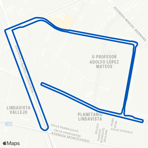 STE Circuito Politécnico map