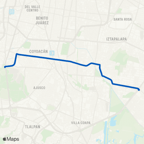 STE Cetram Periférico Oriente - Ciudad Universitaria map