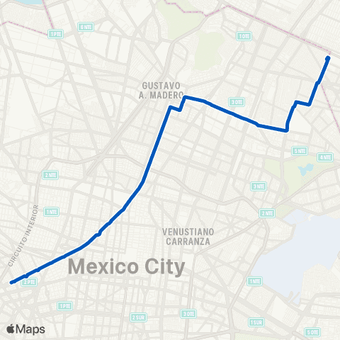STE San Felipe de Jesús / Metro Hidalgo map