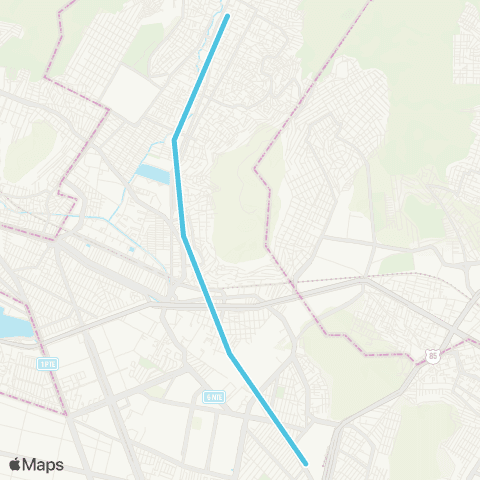 STE Cuautepec / Tlalpexco a Indios Verdes map