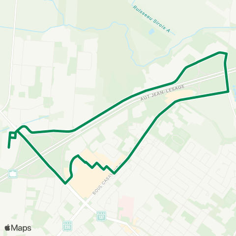 Ville de Saint-Hyacinthe Commercial Nord - Parc Les Salines map