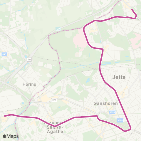 STIB Groot-Bijgaarden - Roi Baudouin map