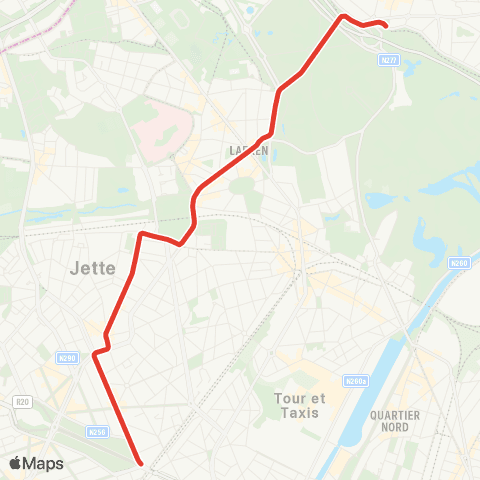 STIB Simonis - de Wand map