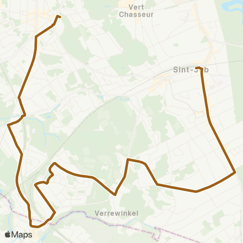 STIB Héros - Vivier d'Oie map