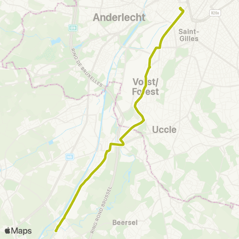 STIB Gare du Midi - Lot Station map
