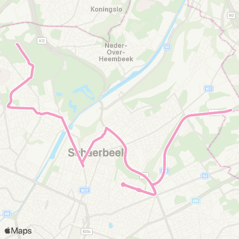 STIB Eurocontrol - Heysel map