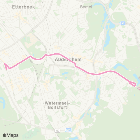 STIB ULB - Adeps map