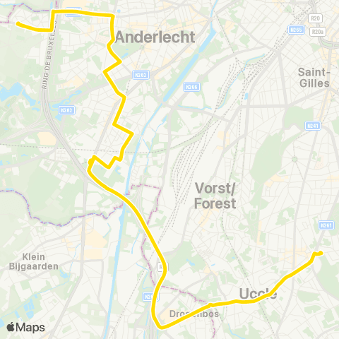 STIB Héros - Bon Air map