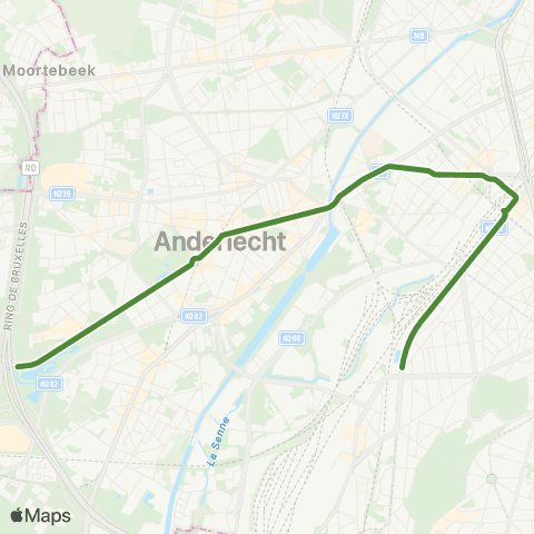 STIB Marius Renard - Montgomery map