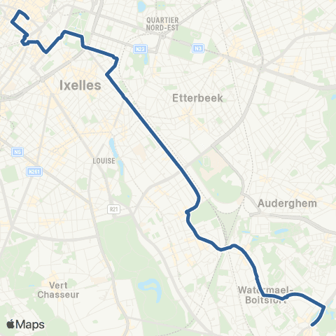 STIB Grand-Place - Wiener map