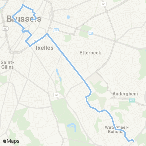 STIB Gare Centrale - Wiener map