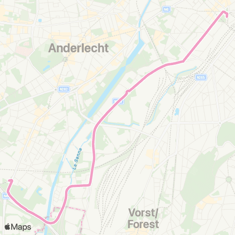 STIB Ceria - Gare du Midi map