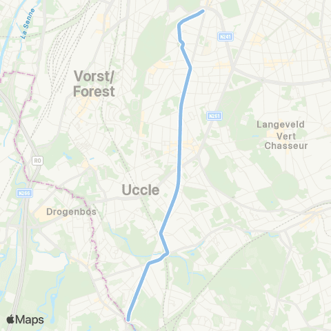 STIB Albert - Van Haelen map