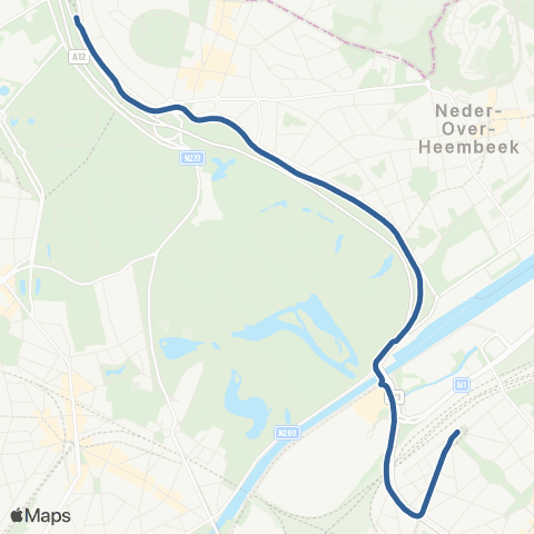 STIB Schaerbeek Gare - Esplanade map