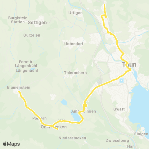 STI Bus Allmendingen b.Thun,Wendeplatz - Steffisburg, Alte Bernstrasse map