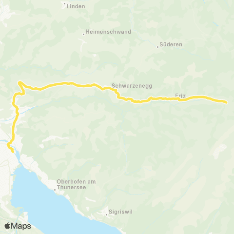 STI Bus Thun, Bahnhof - Eriz, Säge map