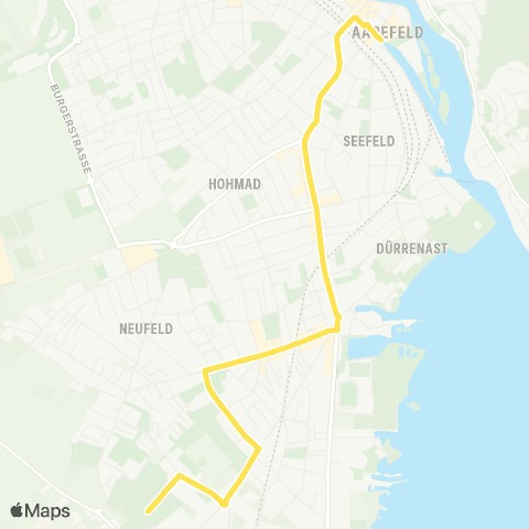 STI Bus Thun, Bahnhof - Thun, Schorenfriedhof map