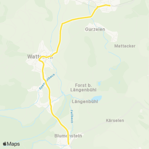 STI Bus Blumenstein, Dorf - Seftigen, Bahnhof map