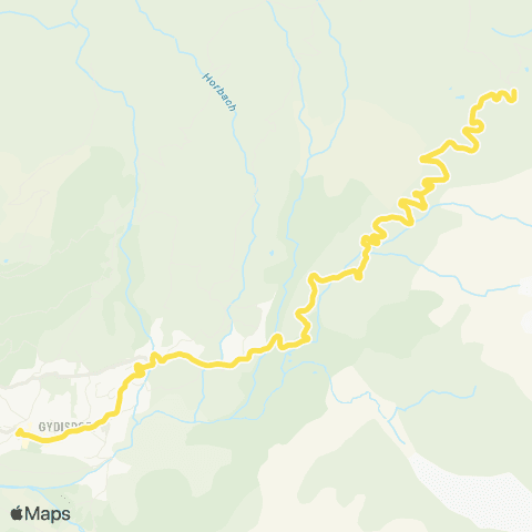 STI Bus Schwarzwaldalp - Grindelwald, Bahnhof map