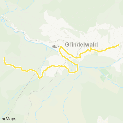 STI Bus Grindelwald, Itramen Egg - Grindelwald, Bahnhof map