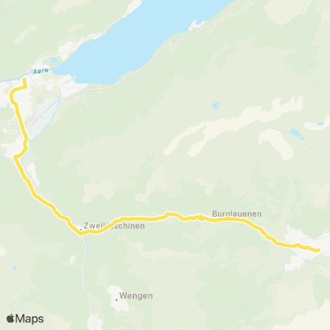 STI Bus Grindelwald, Bahnhof - Interlaken Ost, Bahnhof map