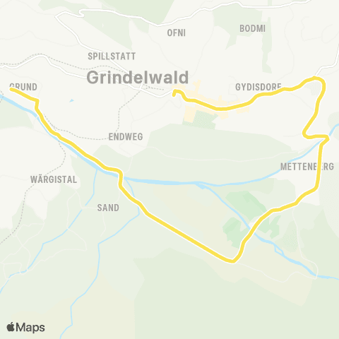 STI Bus Grindelwald, Bahnhof - Grindelwald, Terminal map