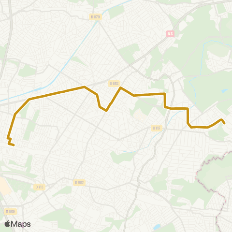 Substitution Tramway Bus de substitution Tramway T4 map