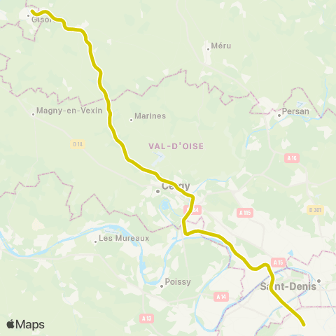 SNCF Gare St-Lazare <>︎ Ermont-Eaubonne • Gisors • Mantes-la-Jolie • Vernon-Giverny map