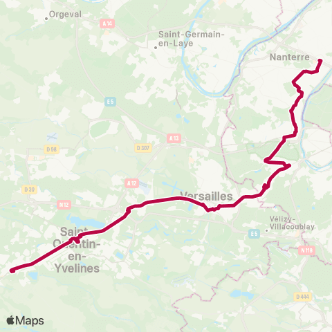 Substitution Transilien/TER SNCF Bus de substitution Train U map