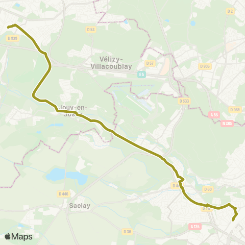 Substitution Transilien/TER SNCF Bus de substitution Train V map