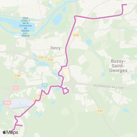 Île-de-France Mobilités St-Laurent (Rue Brébion) <> Les Lions de Beaubourg map