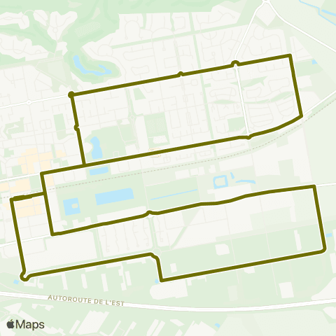 Île-de-France Mobilités Gare de Bussy-St-Georges <> Gare de Bussy-St-Georges map