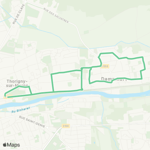 Île-de-France Mobilités Gare de Lagny Thorigny (Rue R. Poincaré) <> Cornilliot (Accès SNCF) map