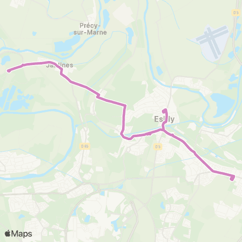 Île-de-France Mobilités Collège Stéphane Hessel <> Île de Loisirs map