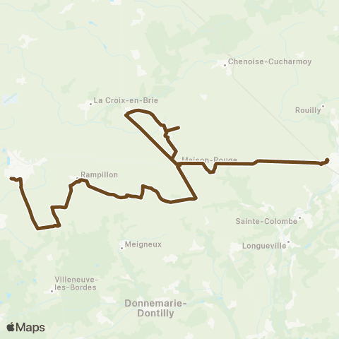 Île-de-France Mobilités Lycée H. Becquerel <> Ville Haute Quai 5 map