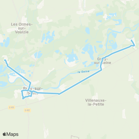 Île-de-France Mobilités Saint Sauveur <> Place du Calvaire map