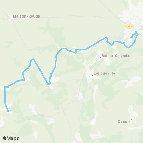 Île-de-France Mobilités Ville Haute Quai 5 <> Le Villé map