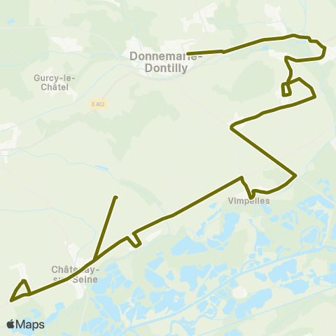 Île-de-France Mobilités Haussonville <> Le Villé map